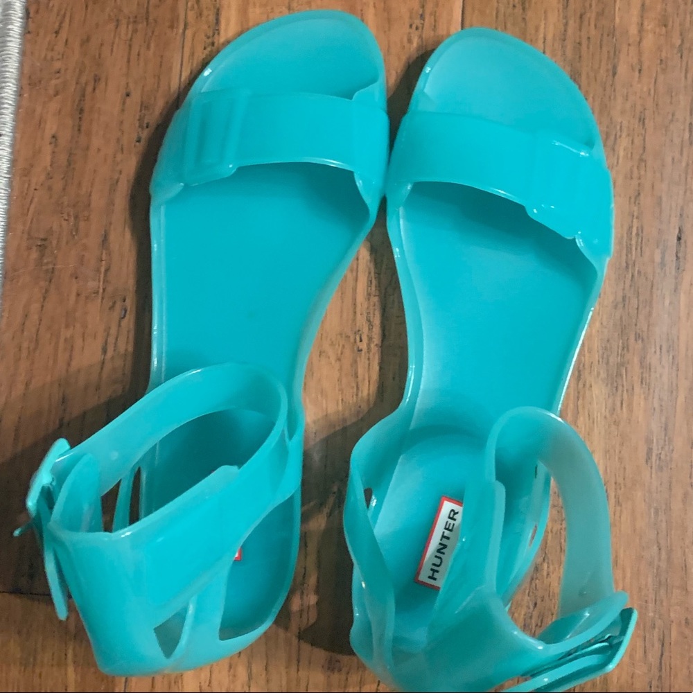 Hunter open toed jelly sandals